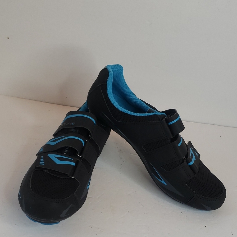 Venzo Blue & Black Cylcing Shoes Size 9